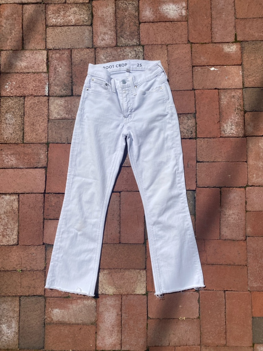 J Crew White Semi Boot Crop Women's Jeans - Picture 2 of 6